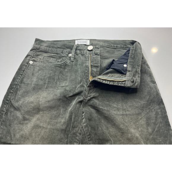 11-33 FRAME Men's Jeans L'Homme Slim Olive Size 32 - Picture 4 of 10
